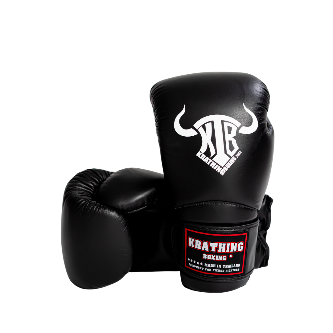 KRATHING BOXING GLOVES KTB-BG-004  LEATHER HOOK-AND-LOOP