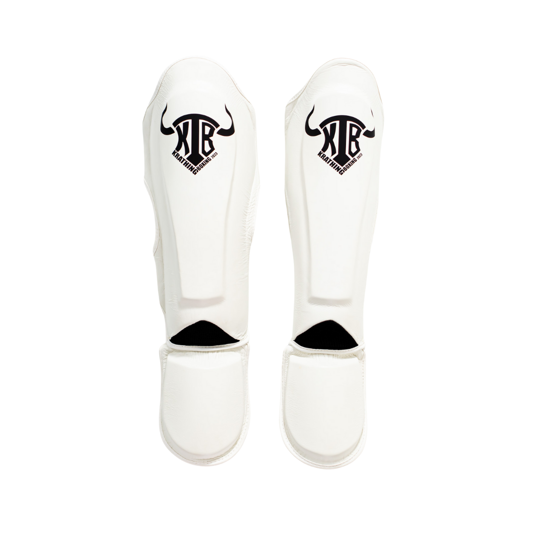 KRATHING  BOXING SHIN PROTECTION KTB-SG-003 LEATHER HOOK-AND-LOOP