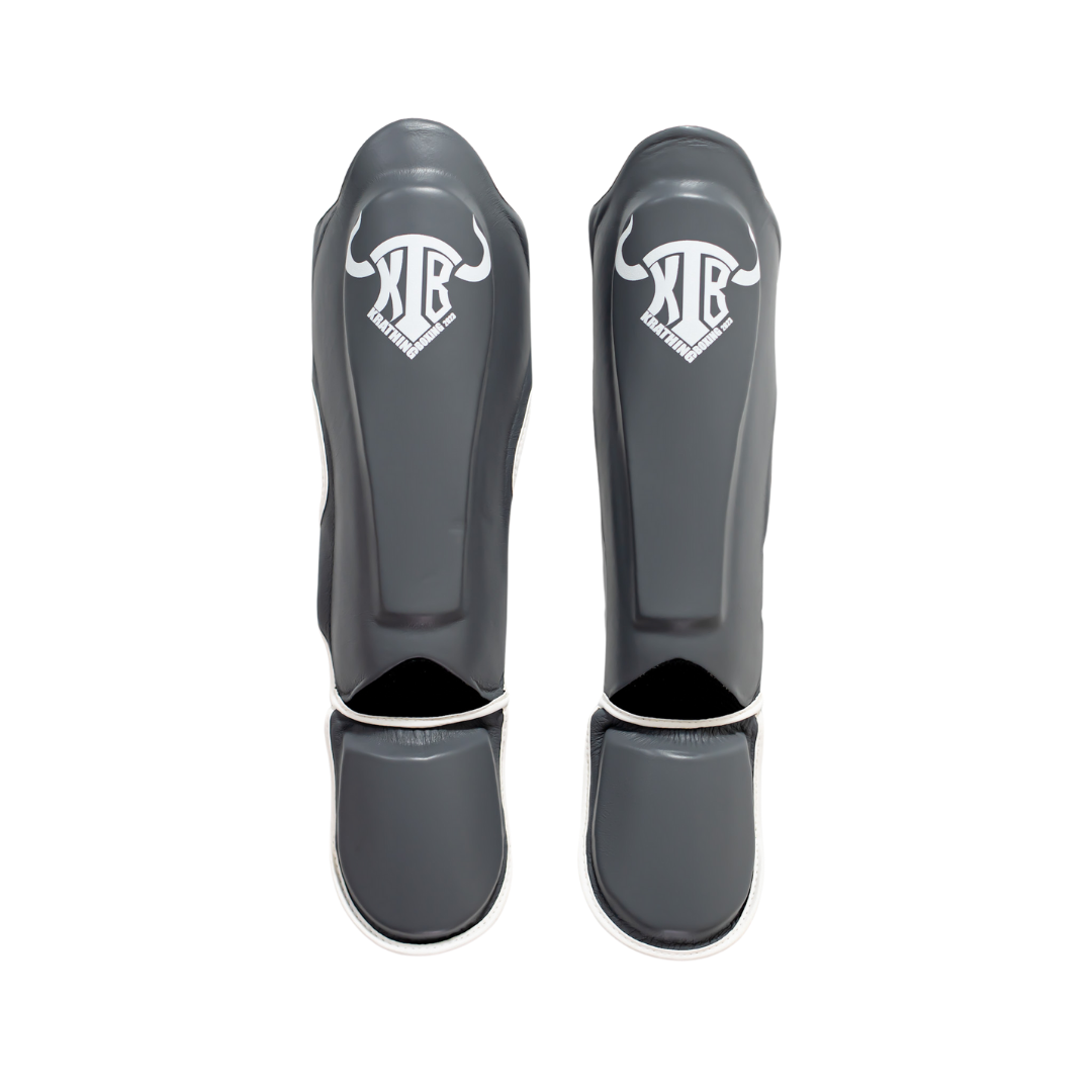 KRATHING  BOXING SHIN PROTECTION KTB-SG-003 LEATHER HOOK-AND-LOOP