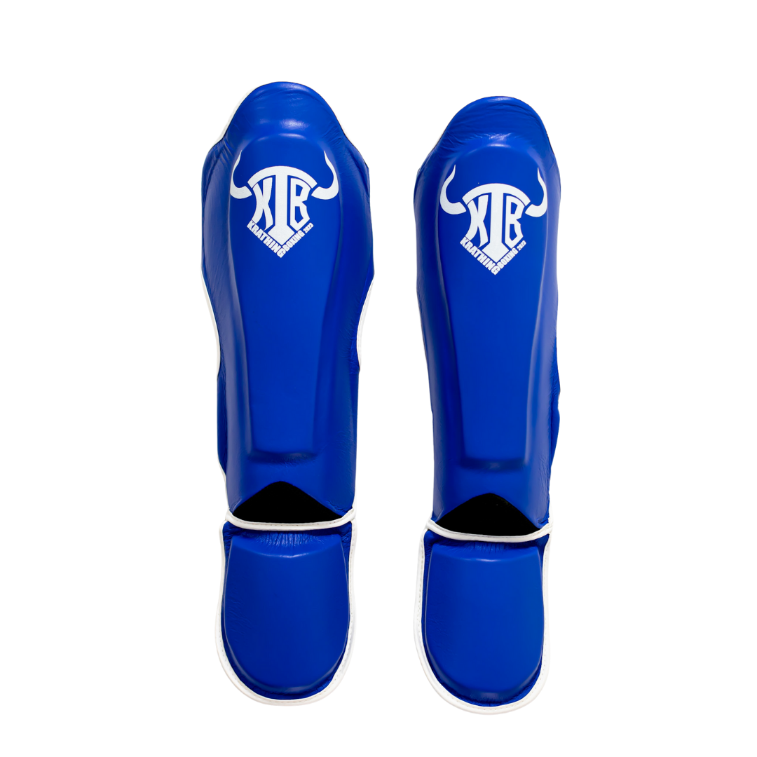 KRATHING  BOXING SHIN PROTECTION KTB-SG-003 LEATHER HOOK-AND-LOOP