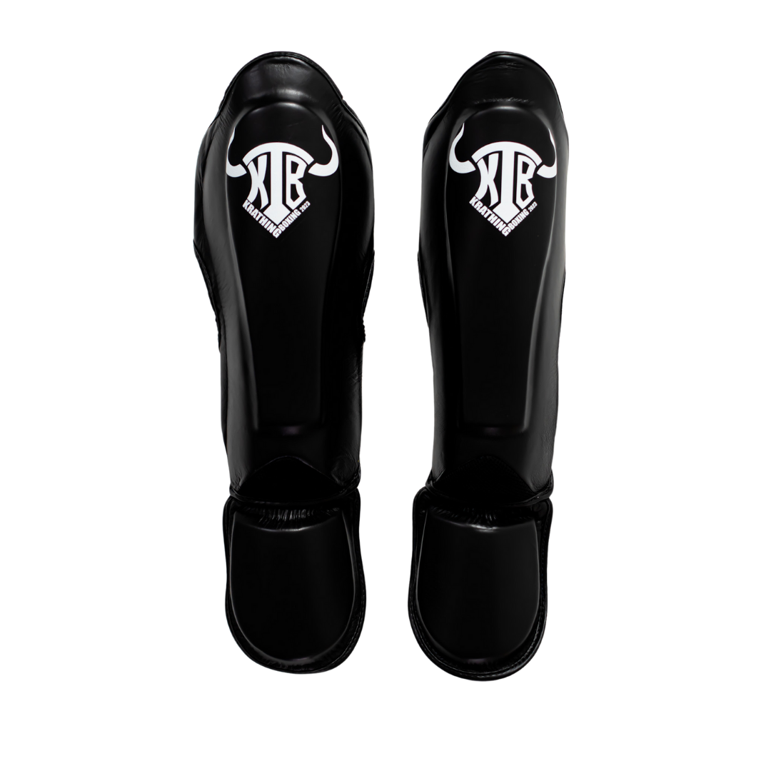 KRATHING  BOXING SHIN PROTECTION KTB-SG-003 LEATHER HOOK-AND-LOOP