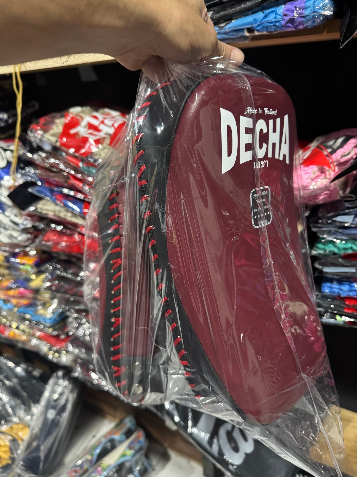 DECHA LEATHER KICK PADS DKPL12 SINGLE STRAP