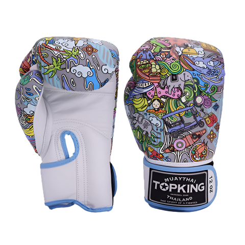 TKB GLOVES TKBGCT-1T1 LEATHER HOOK-AND-LOOP THAI CULTURE