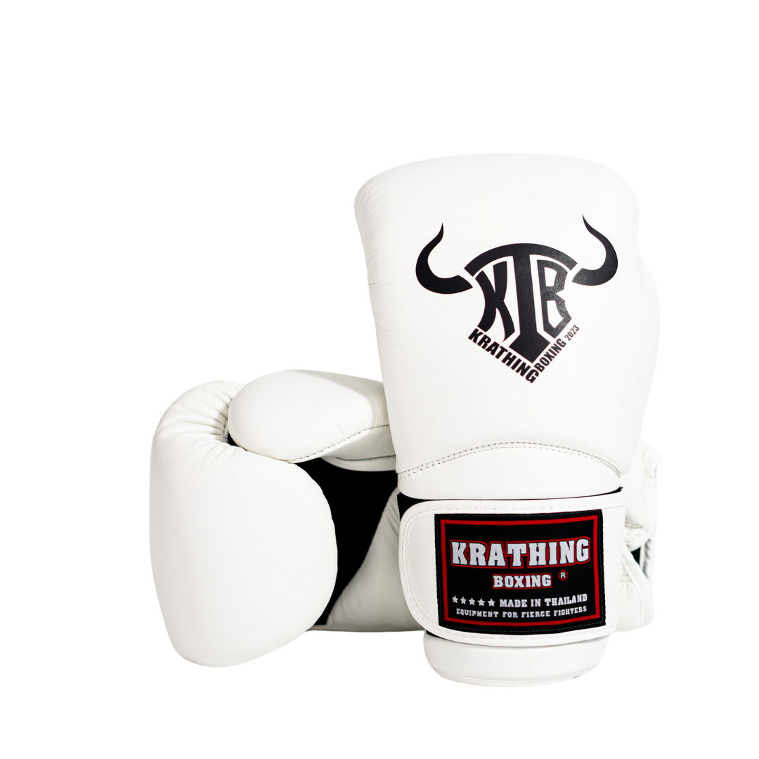 KRATHING BOXING GLOVES KTB-BG-004  LEATHER HOOK-AND-LOOP