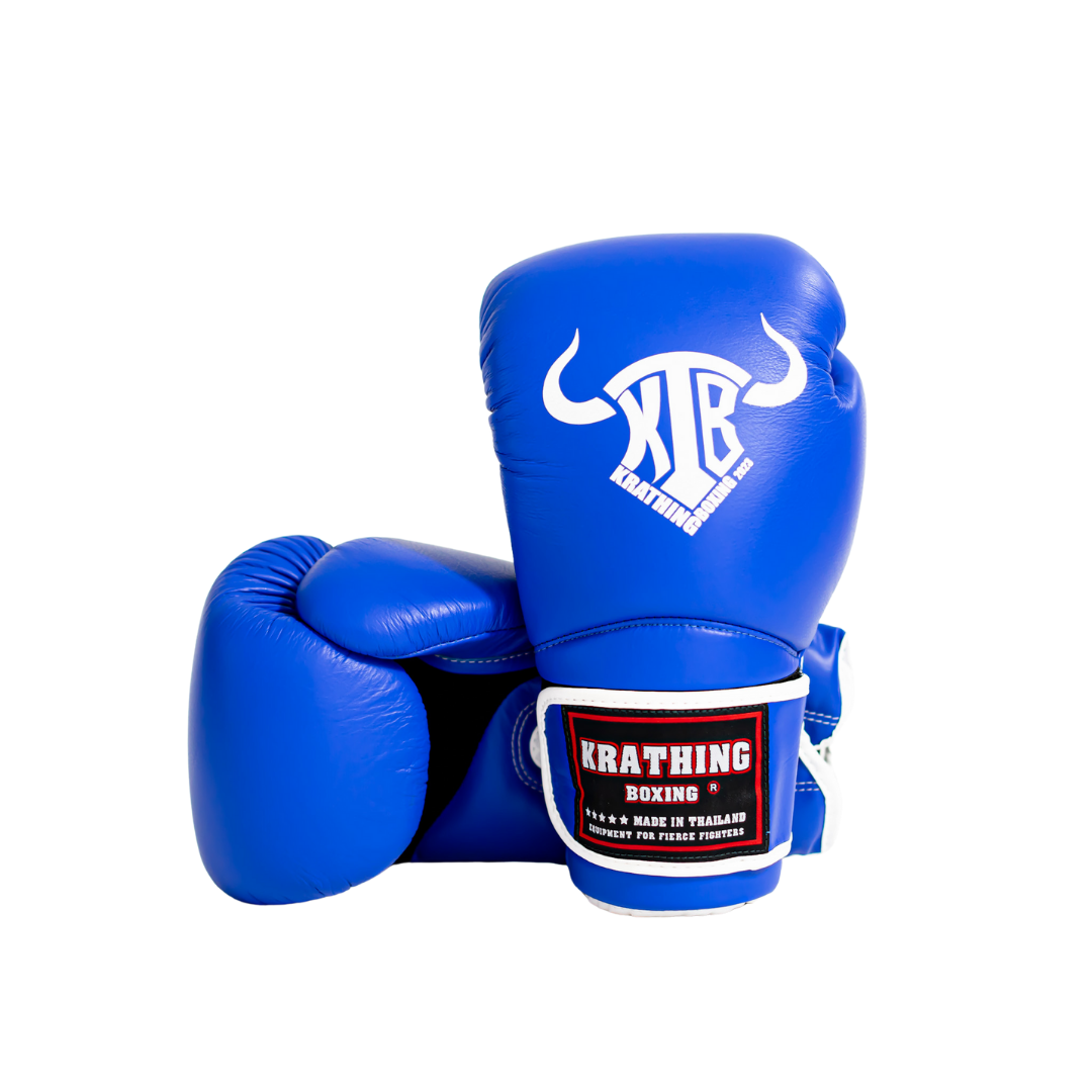 KRATHING BOXING GLOVES KTB-BG-004  LEATHER HOOK-AND-LOOP