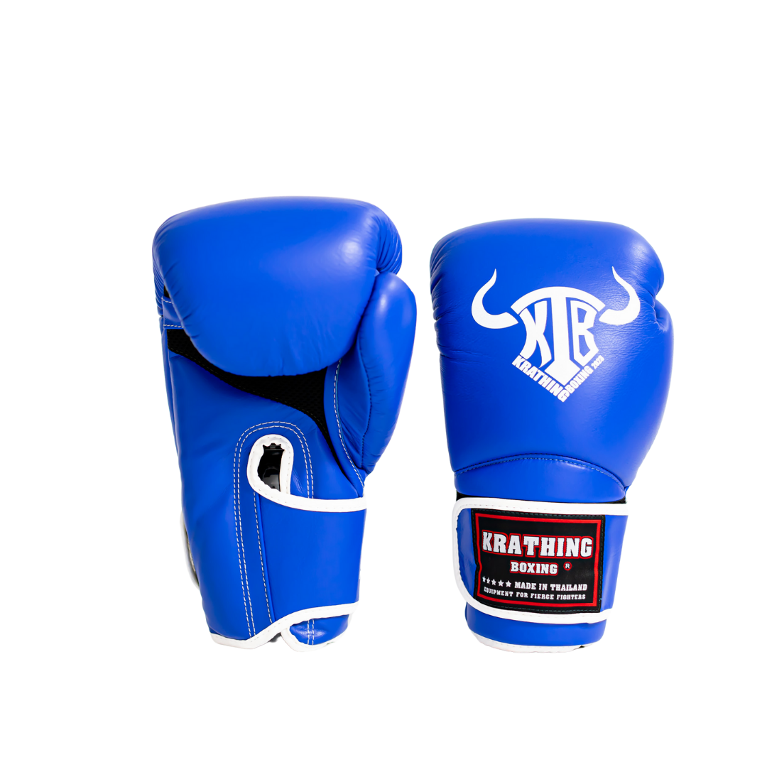 KRATHING BOXING GLOVES KTB-BG-004  LEATHER HOOK-AND-LOOP
