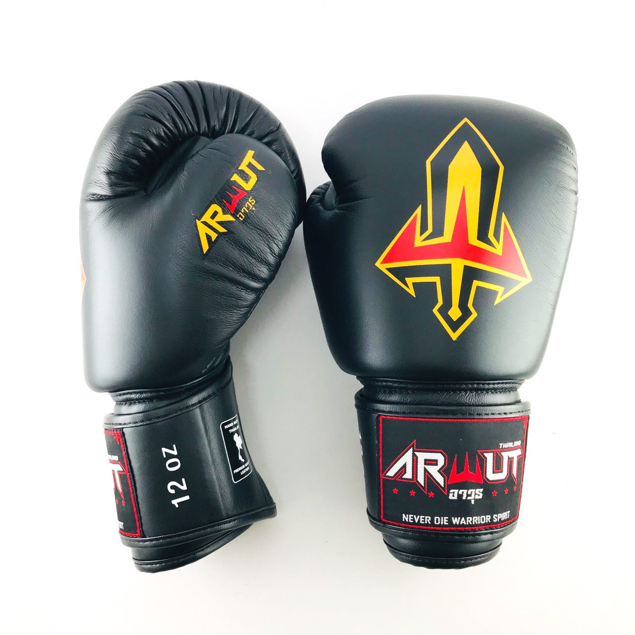 ARWUT GLOVES BG1 HOOK-AND-LOOP BOXING GLOVES LEATHER