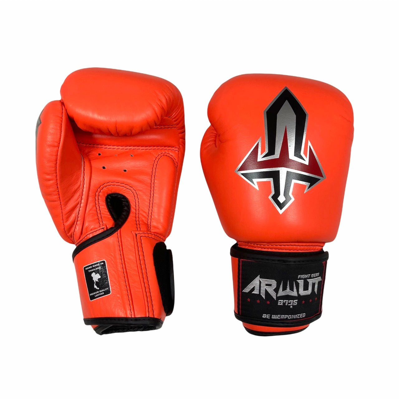 ARWUT GLOVES BG1 HOOK-AND-LOOP BOXING GLOVES LEATHER