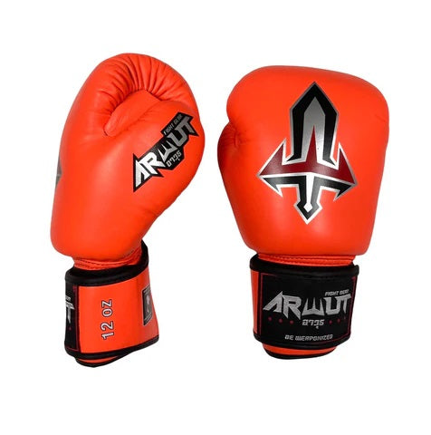 ARWUT GLOVES BG1 HOOK-AND-LOOP BOXING GLOVES LEATHER