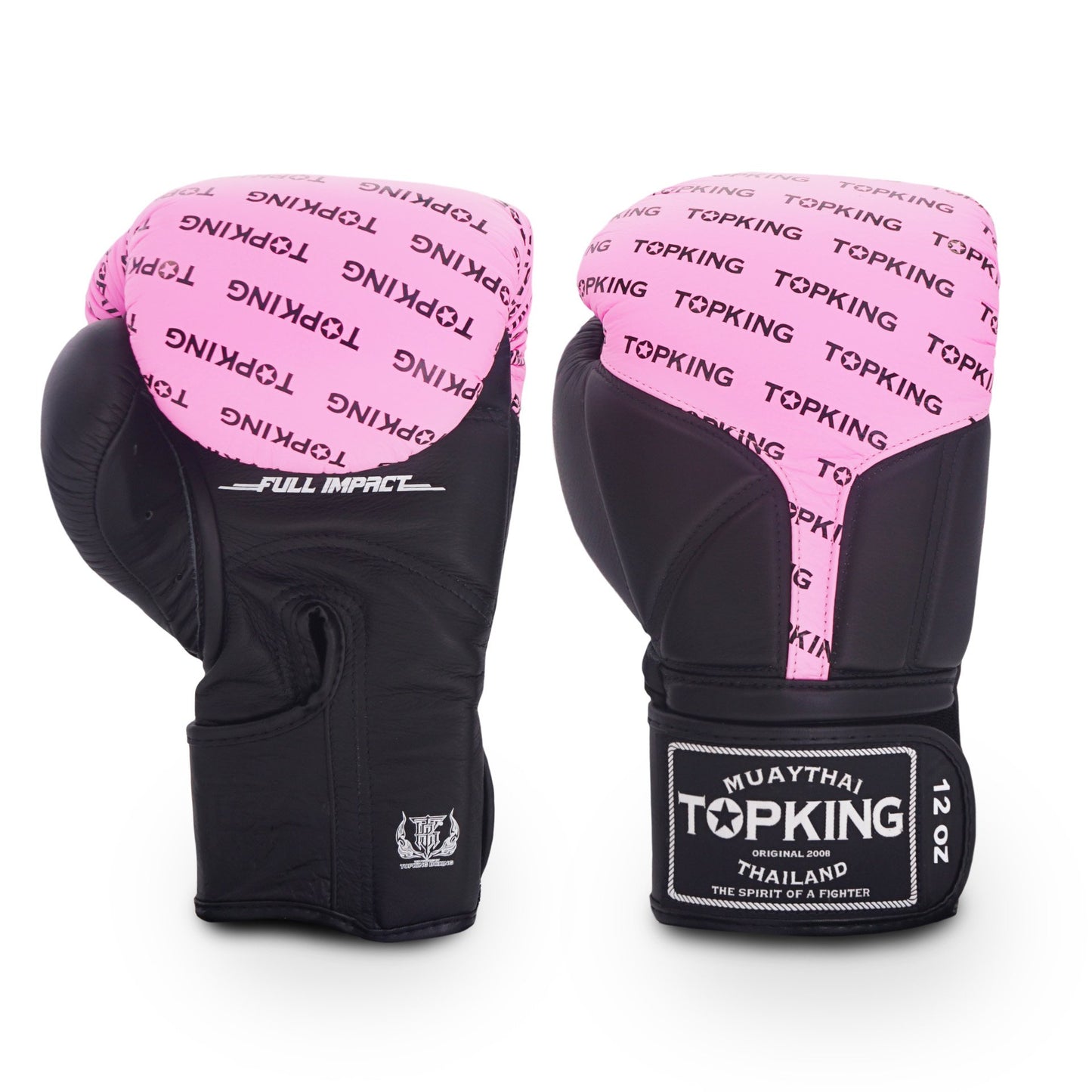 TKB GLOVES FULL IMPACT DOUBLE TONE TKBGFI  LEATHER HOOK-AND-LOOP