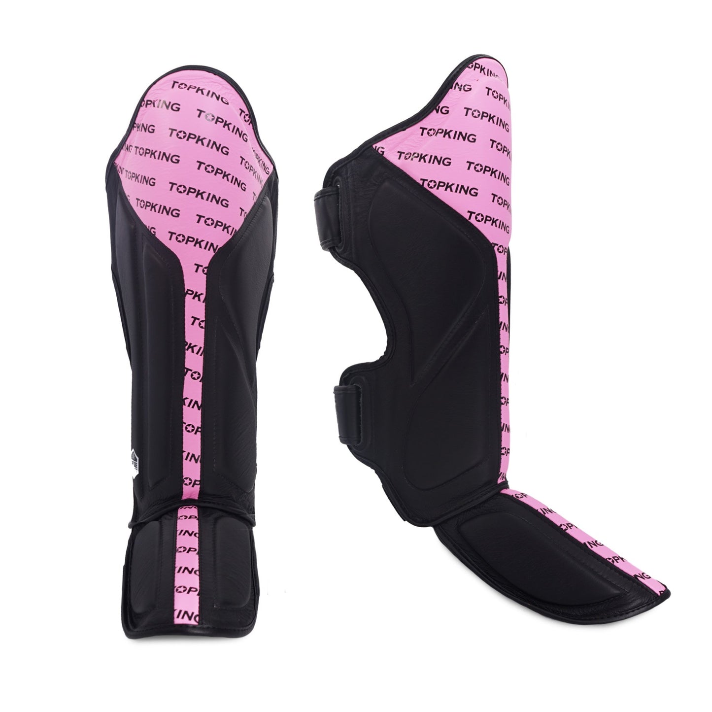 TKB SHIN PROTECTION FULL IMPACT DOUBLE TONE TKSGFI LEATHER HOOK-AND-LOOP