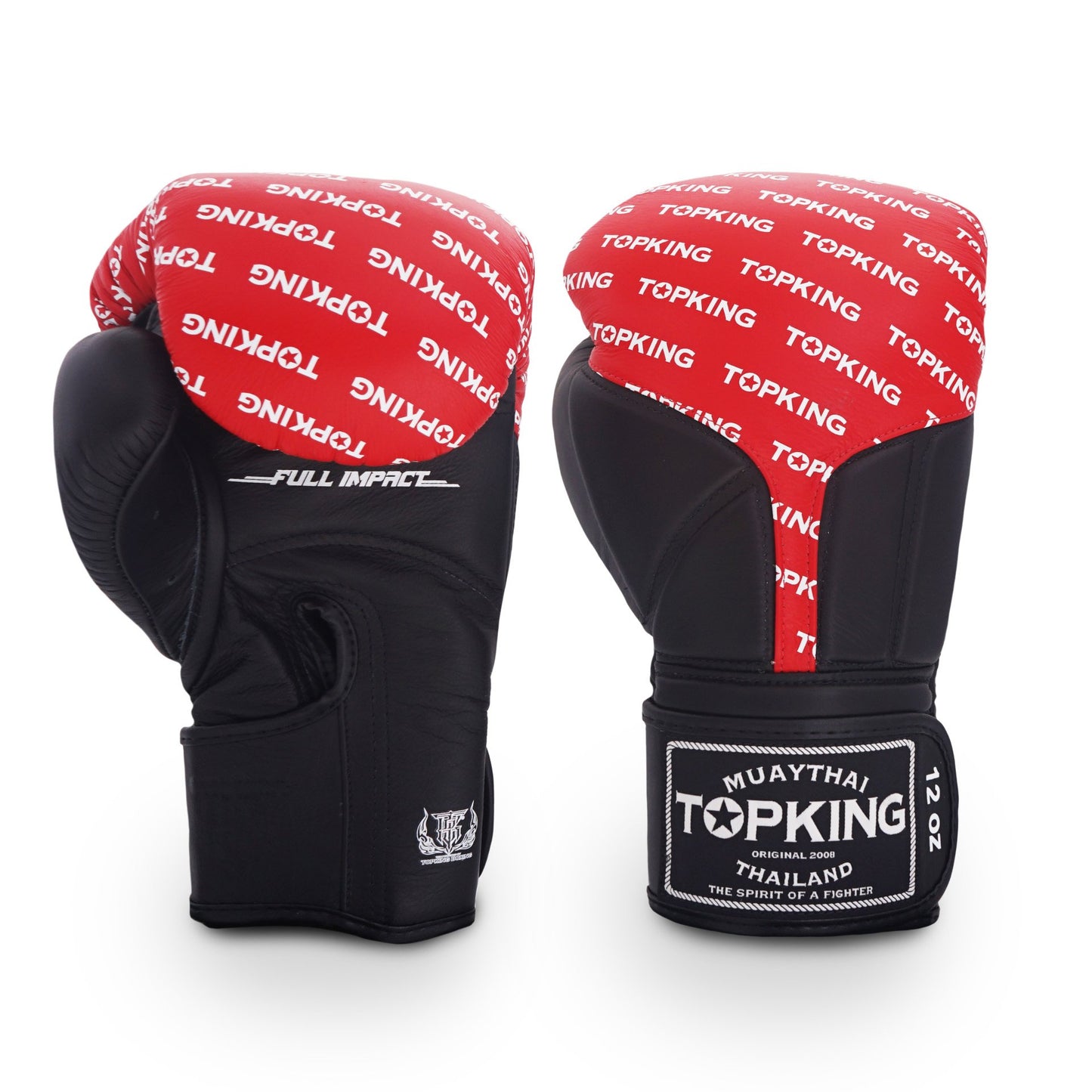 TKB GLOVES FULL IMPACT DOUBLE TONE TKBGFI  LEATHER HOOK-AND-LOOP