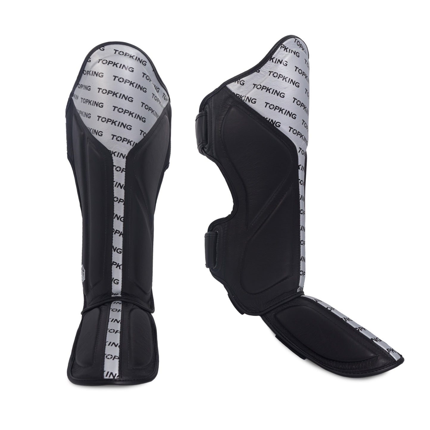 TKB SHIN PROTECTION FULL IMPACT DOUBLE TONE TKSGFI LEATHER HOOK-AND-LOOP