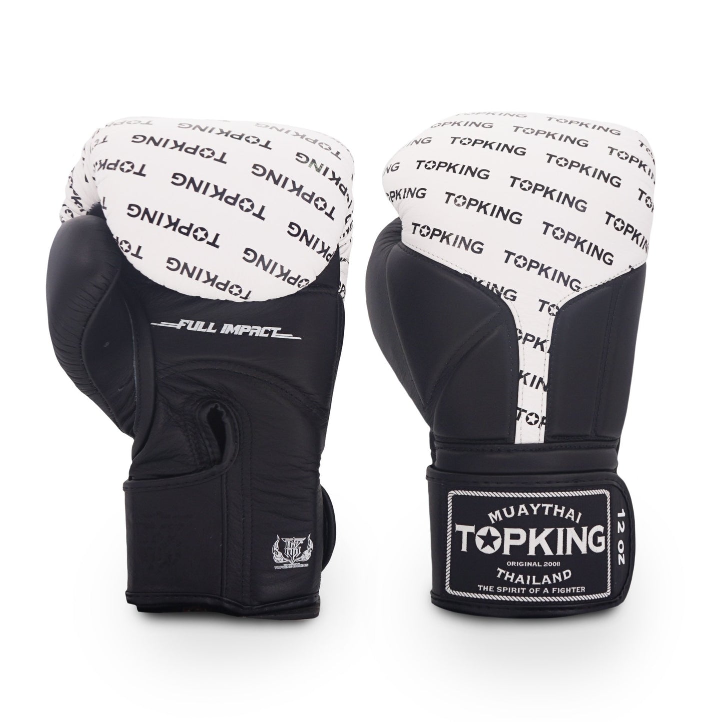 TKB GLOVES FULL IMPACT DOUBLE TONE TKBGFI  LEATHER HOOK-AND-LOOP