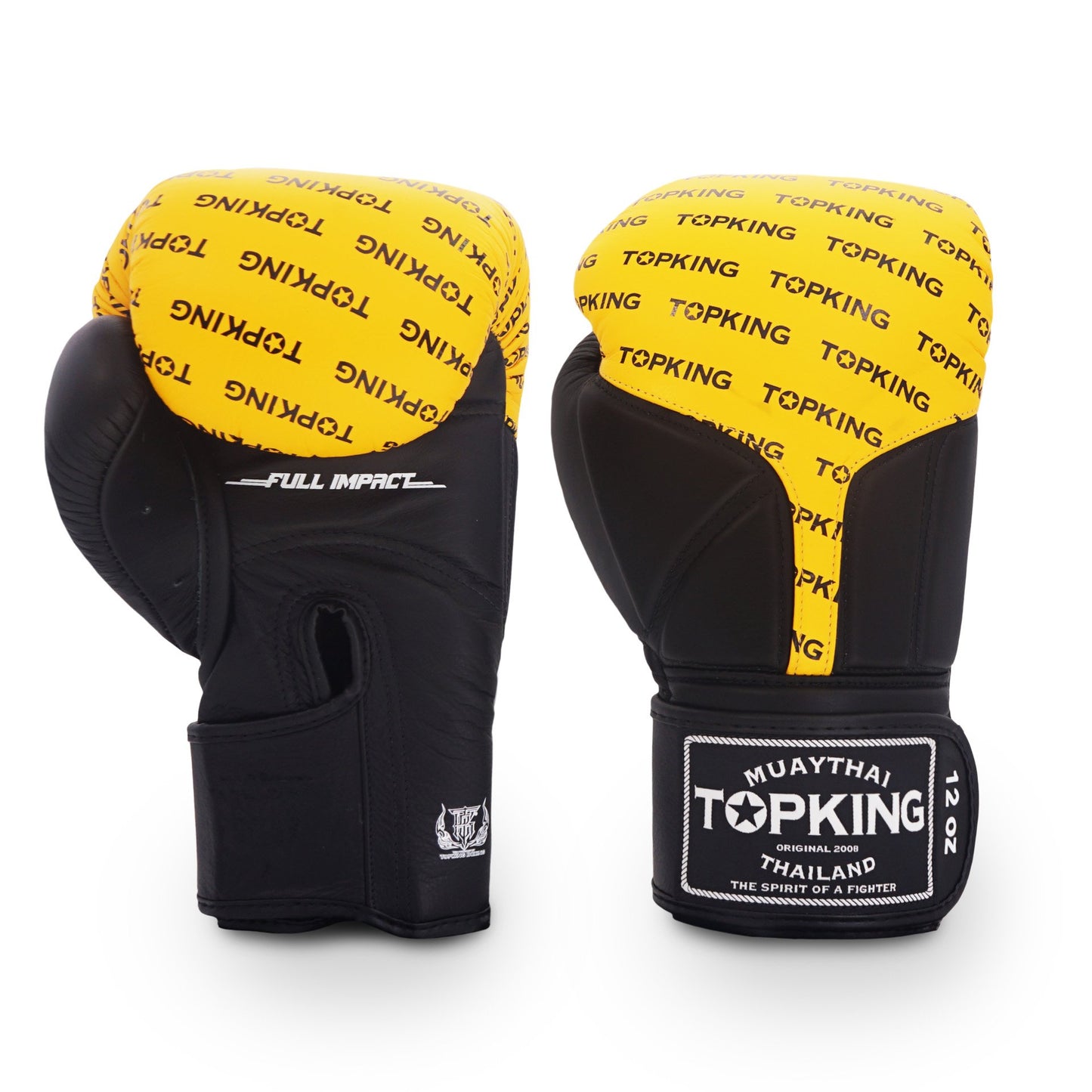 TKB GLOVES FULL IMPACT DOUBLE TONE TKBGFI  LEATHER HOOK-AND-LOOP