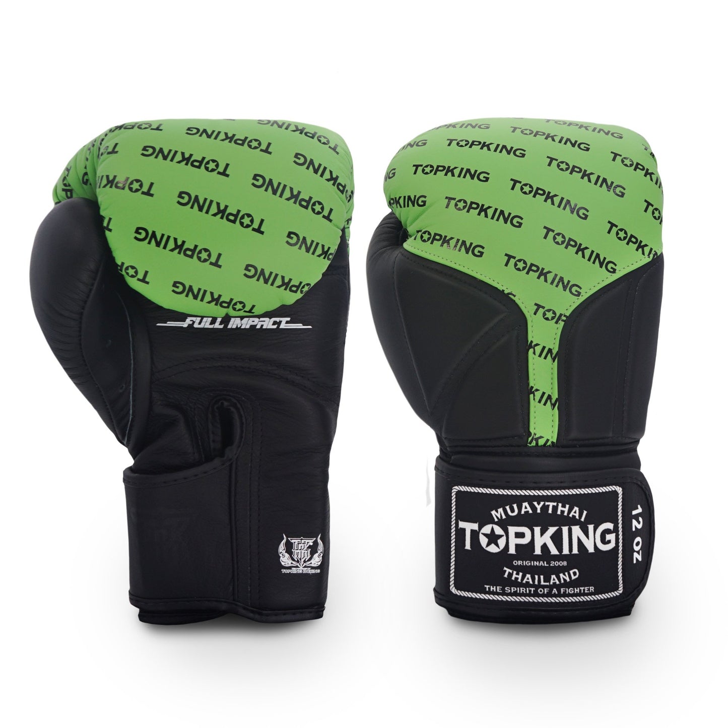 TKB GLOVES FULL IMPACT DOUBLE TONE TKBGFI  LEATHER HOOK-AND-LOOP