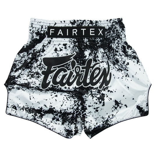 FAIRTEX SHORTS BS1948 MUAY THAI GRUNGE WHITE