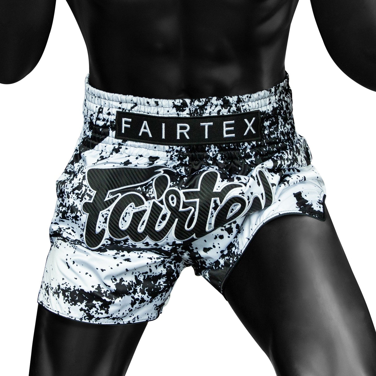FAIRTEX SHORTS BS1948 MUAY THAI GRUNGE WHITE