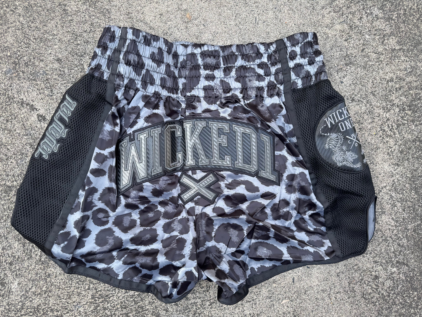 WICKED1X MUAY THAI SHORT LEOPARD
