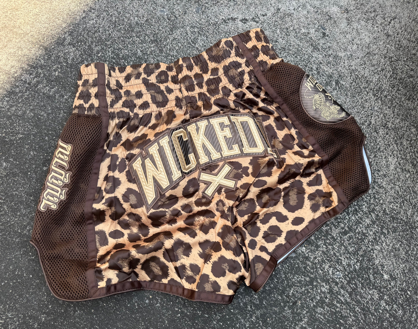 WICKED1X MUAY THAI SHORT LEOPARD