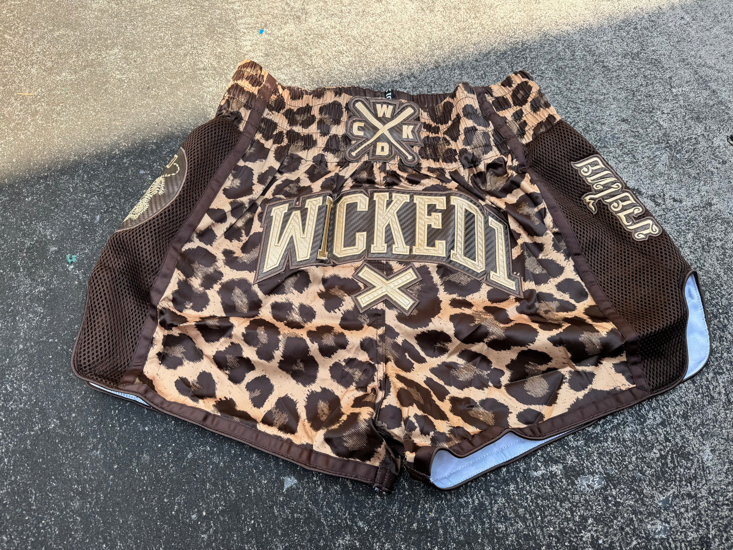 WICKED1X MUAY THAI SHORT LEOPARD