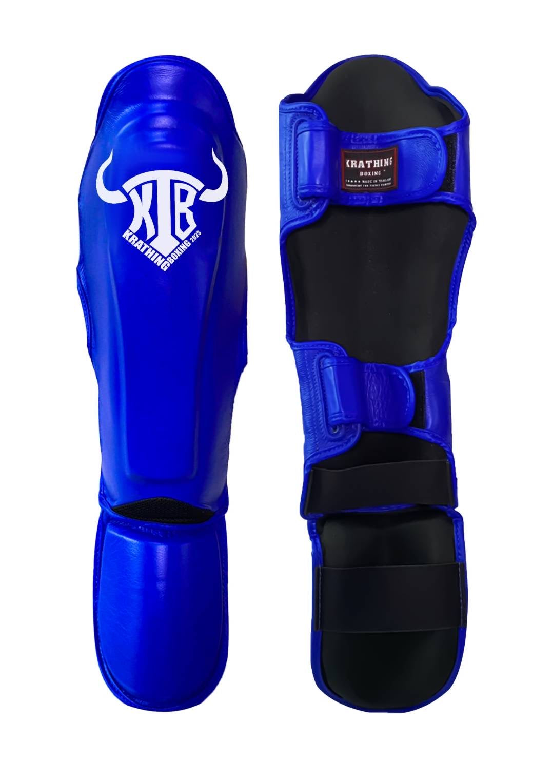 KRATHING BOXING SHIN PROTECTION KTB-SG-003 LEATHER HOOK-AND-LOOP