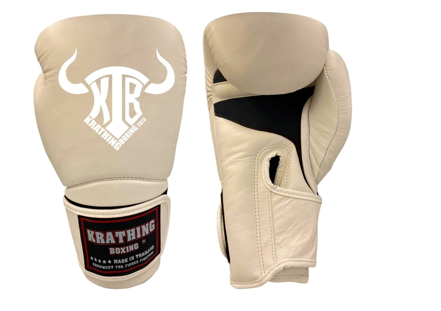 KRATHING BOXING GLOVES KTB-BG-004 LEATHER HOOK-AND-LOOP