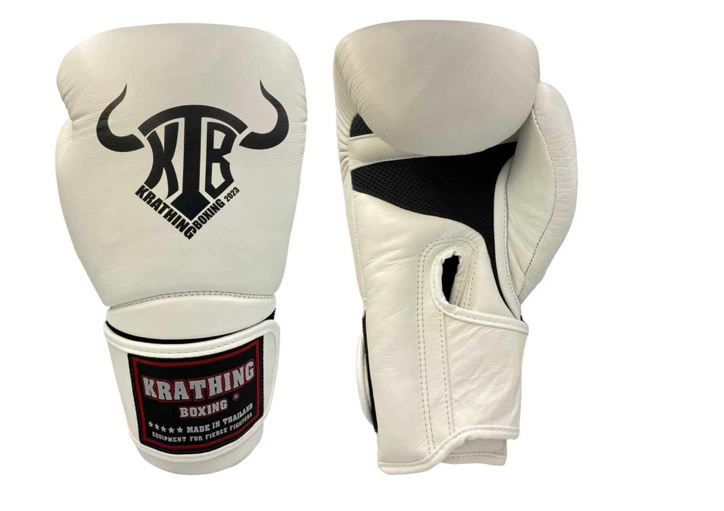 KRATHING BOXING GLOVES KTB-BG-004 LEATHER HOOK-AND-LOOP