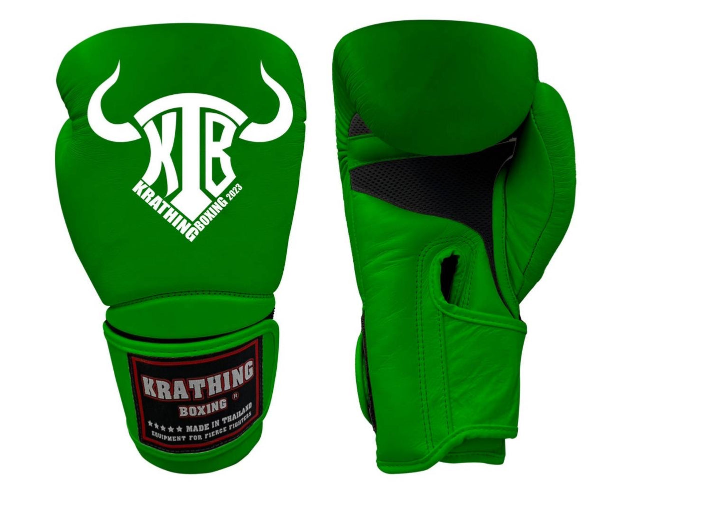 KRATHING BOXING GLOVES KTB-BG-004 LEATHER HOOK-AND-LOOP