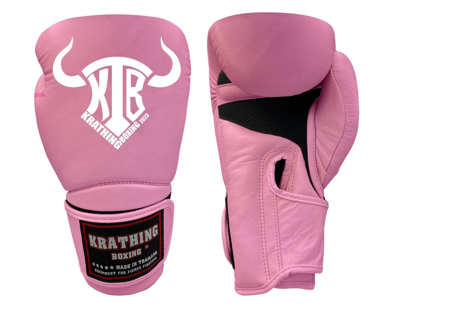 KRATHING BOXING GLOVES KTB-BG-004 LEATHER HOOK-AND-LOOP