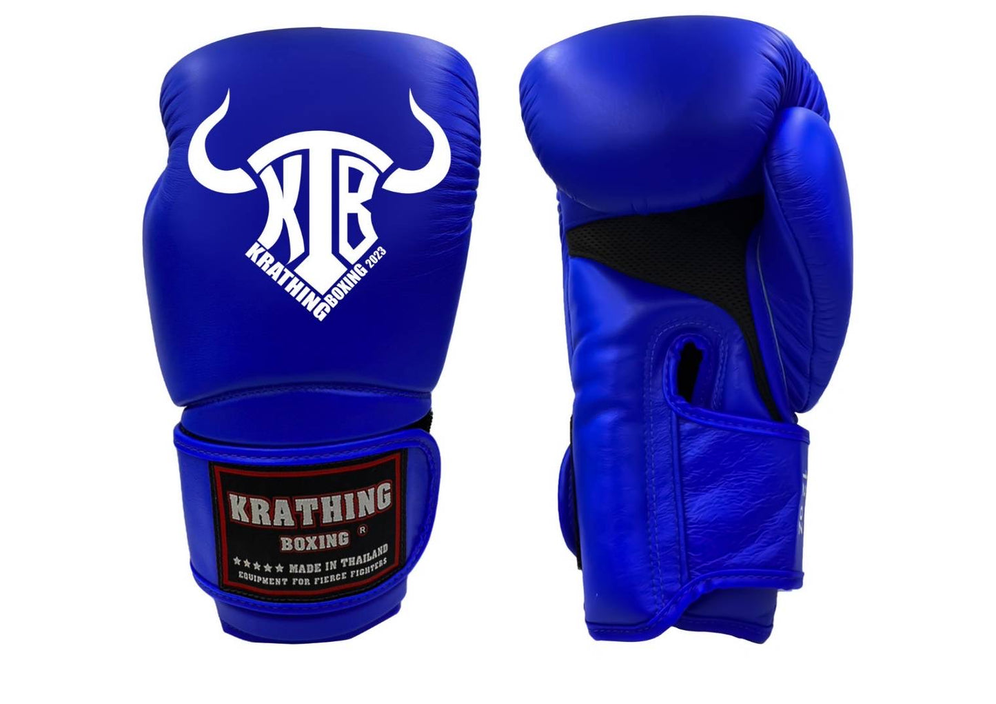 KRATHING BOXING GLOVES KTB-BG-004 LEATHER HOOK-AND-LOOP
