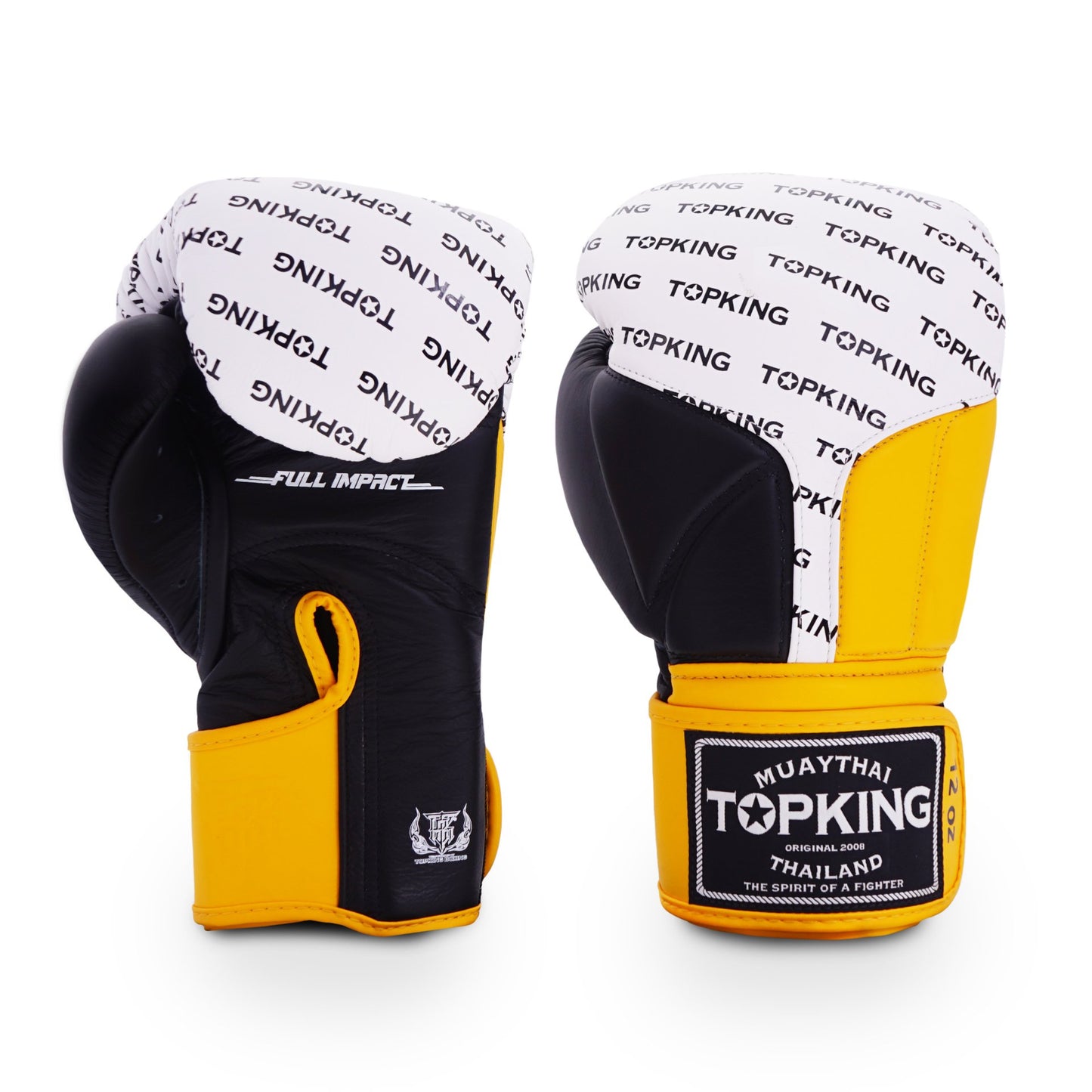 TKB GLOVES FULL IMPACT TRIPLE TONE TKBGFI LEATHER HOOK-AND-LOOP
