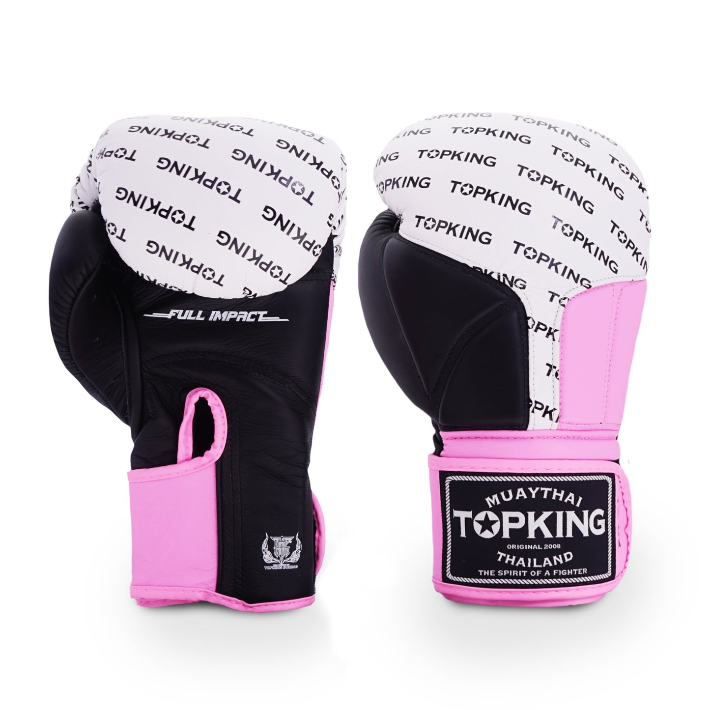 TKB GLOVES FULL IMPACT TRIPLE TONE TKBGFI LEATHER HOOK-AND-LOOP