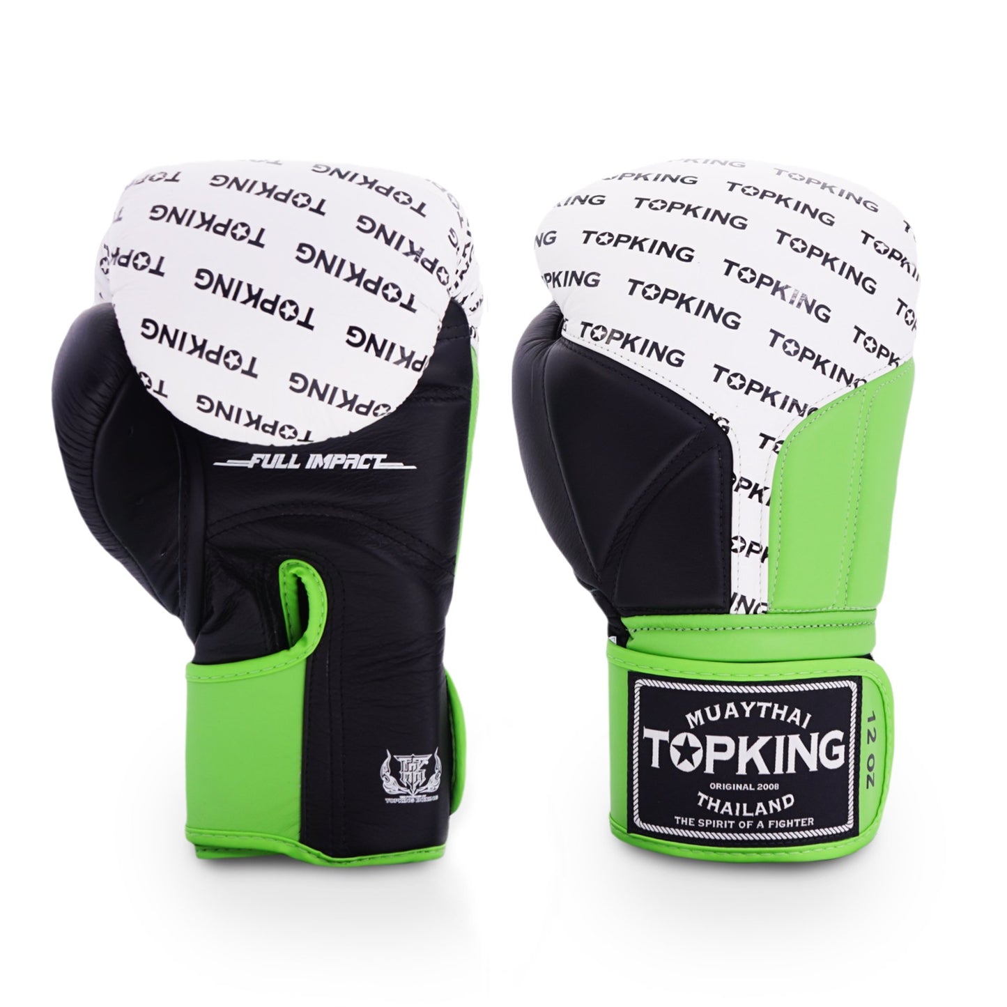 TKB GLOVES FULL IMPACT TRIPLE TONE TKBGFI LEATHER HOOK-AND-LOOP