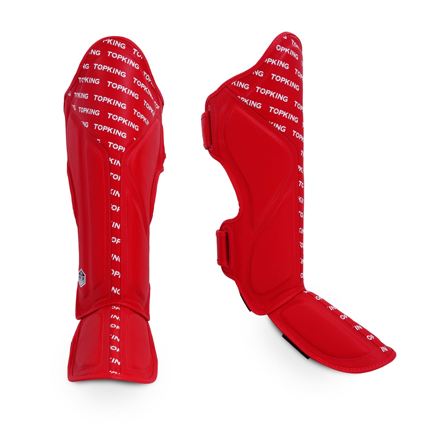 TKB SHIN PROTECTION FULL IMPACT SINGLE TONE TKSGFI LEATHER HOOK-AND-LOOP