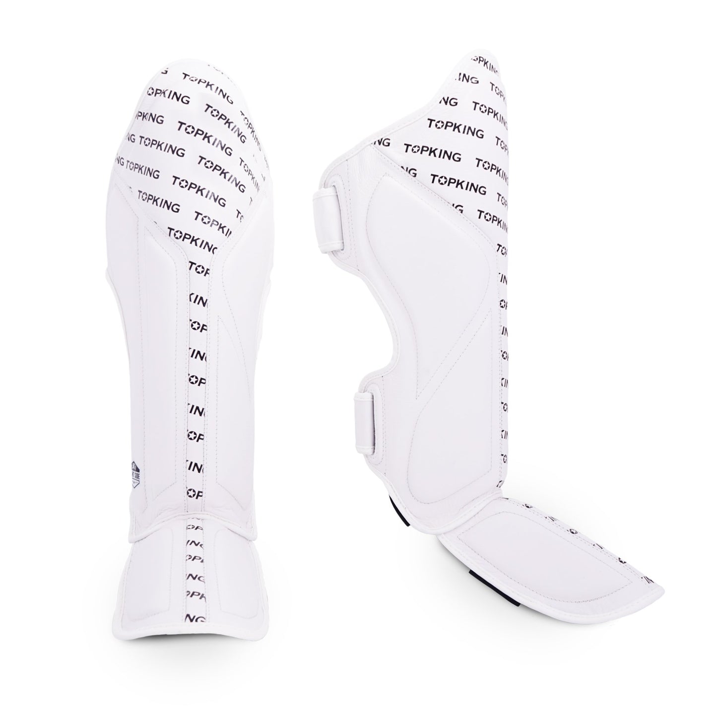TKB SHIN PROTECTION FULL IMPACT SINGLE TONE TKSGFI LEATHER HOOK-AND-LOOP