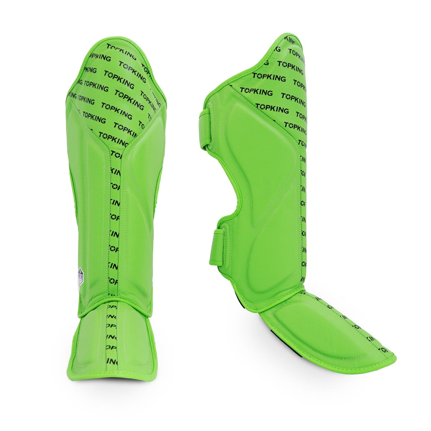 TKB SHIN PROTECTION FULL IMPACT SINGLE TONE TKSGFI LEATHER HOOK-AND-LOOP