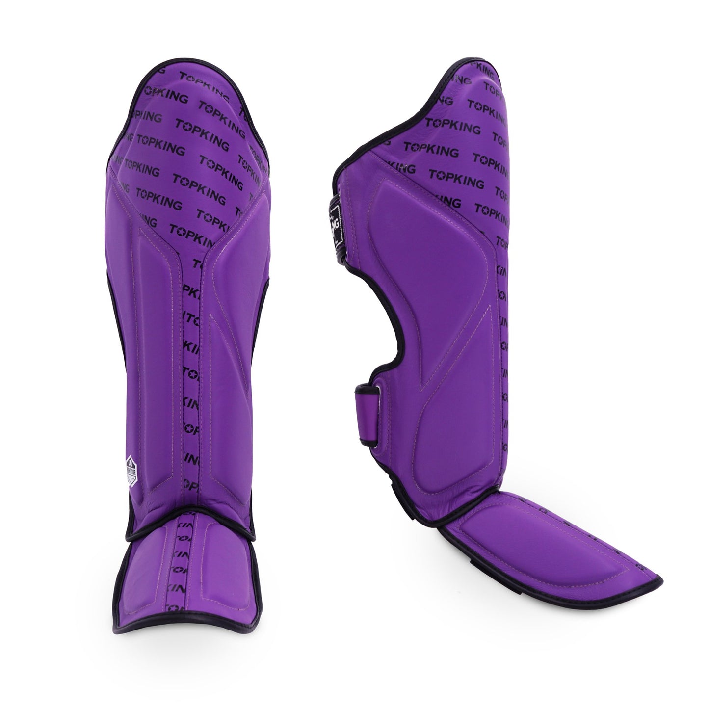 TKB SHIN PROTECTION FULL IMPACT SINGLE TONE TKSGFI LEATHER HOOK-AND-LOOP