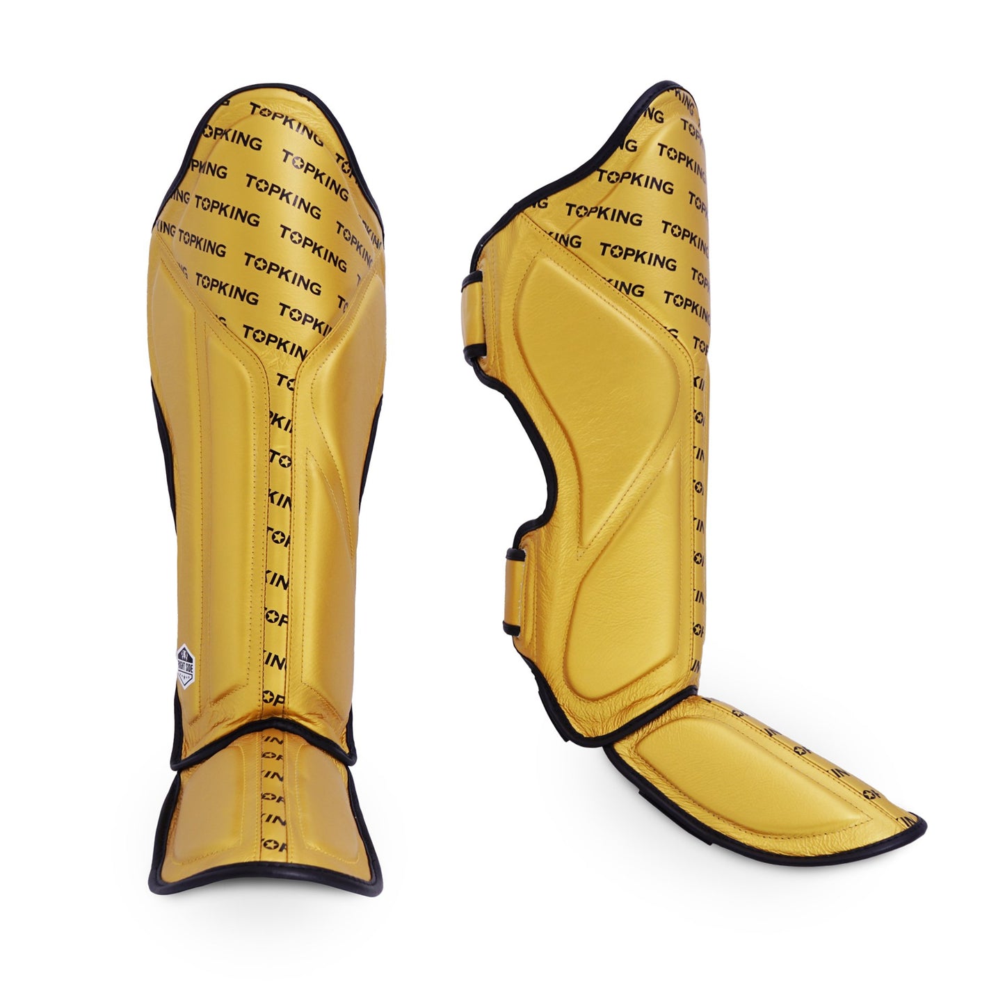 TKB SHIN PROTECTION FULL IMPACT SINGLE TONE TKSGFI LEATHER HOOK-AND-LOOP