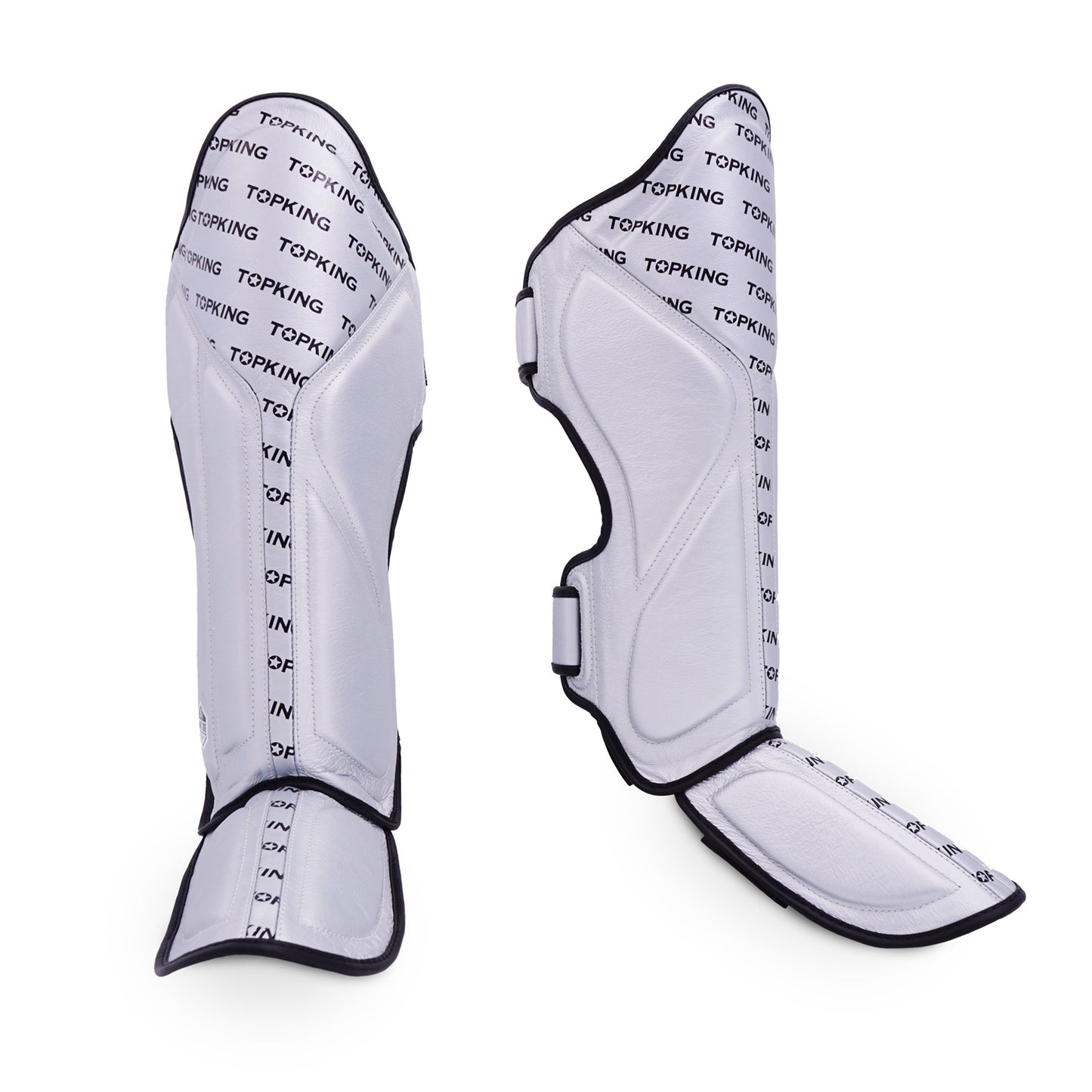 TKB SHIN PROTECTION FULL IMPACT SINGLE TONE TKSGFI LEATHER HOOK-AND-LOOP
