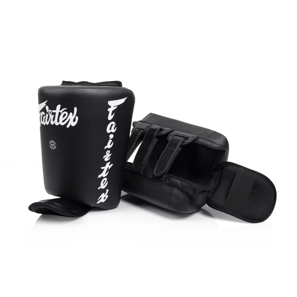 FAIRTEX SP10 MICROFIBER LEATHER CALF KICK PROTECTION  HOOK-AND-LOOP