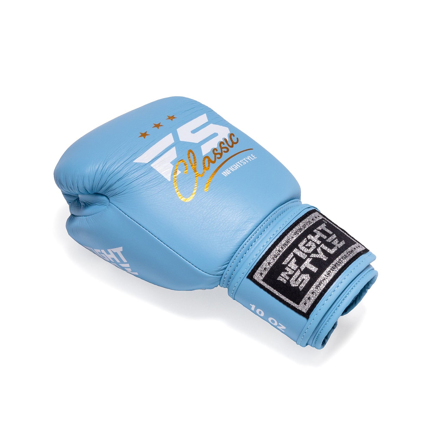 INFIGHTSTYLE GLOVES LEATHER HOOK-AND-LOOP CLASSIC MUAY THAI BOXING PRO NEW LOGO