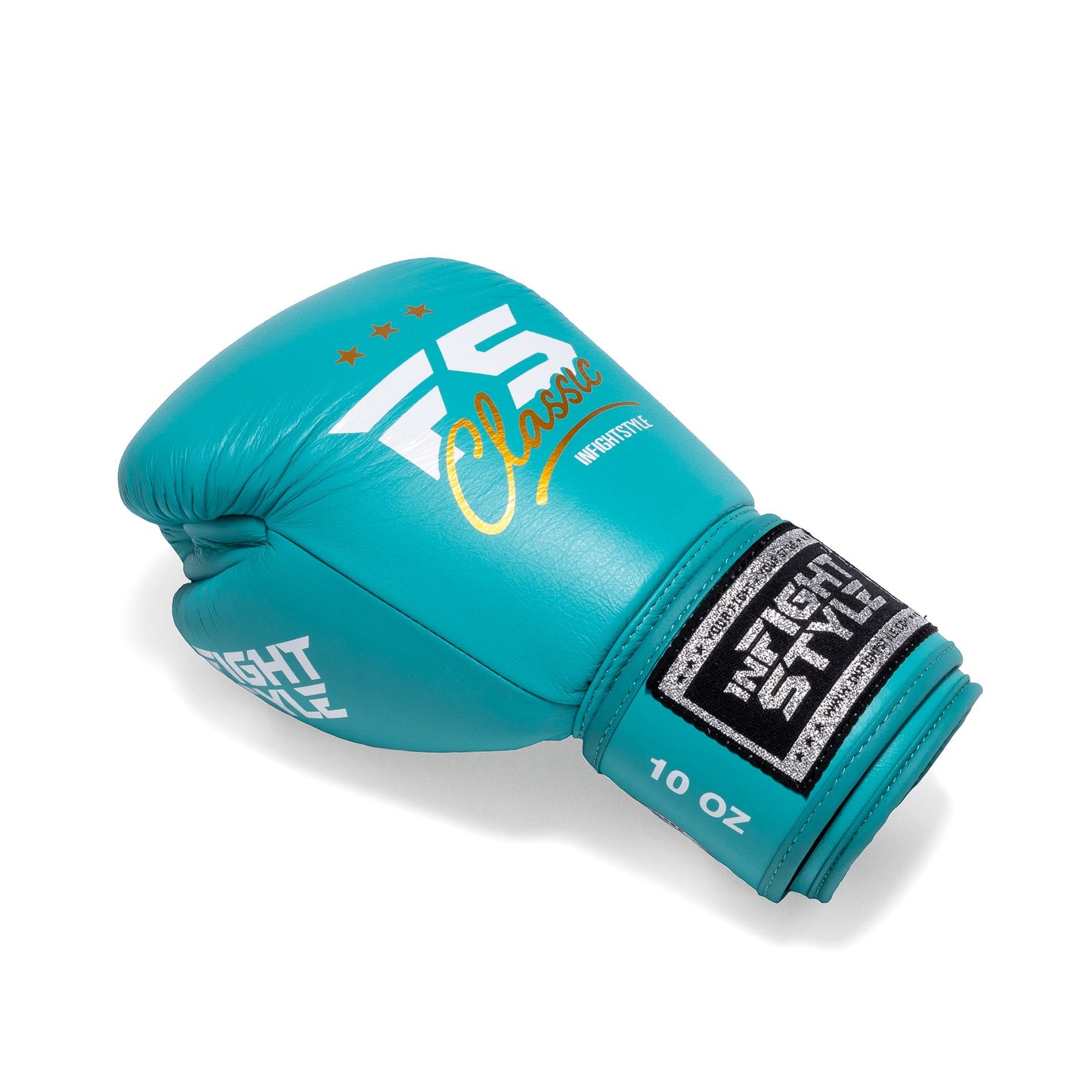 INFIGHTSTYLE GLOVES LEATHER HOOK-AND-LOOP CLASSIC MUAY THAI BOXING PRO NEW LOGO