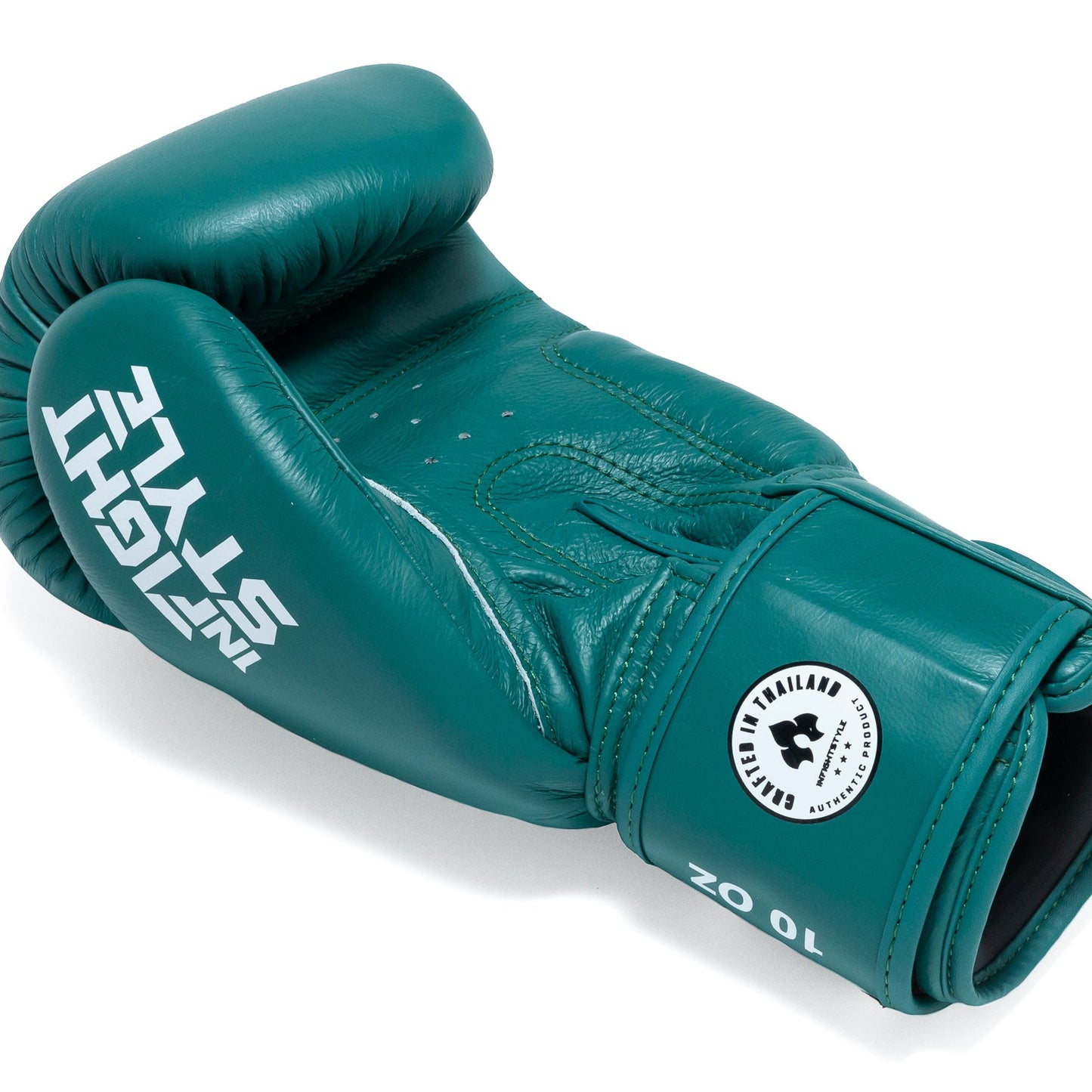 INFIGHTSTYLE GLOVES LEATHER HOOK-AND-LOOP CLASSIC MUAY THAI BOXING PRO NEW LOGO