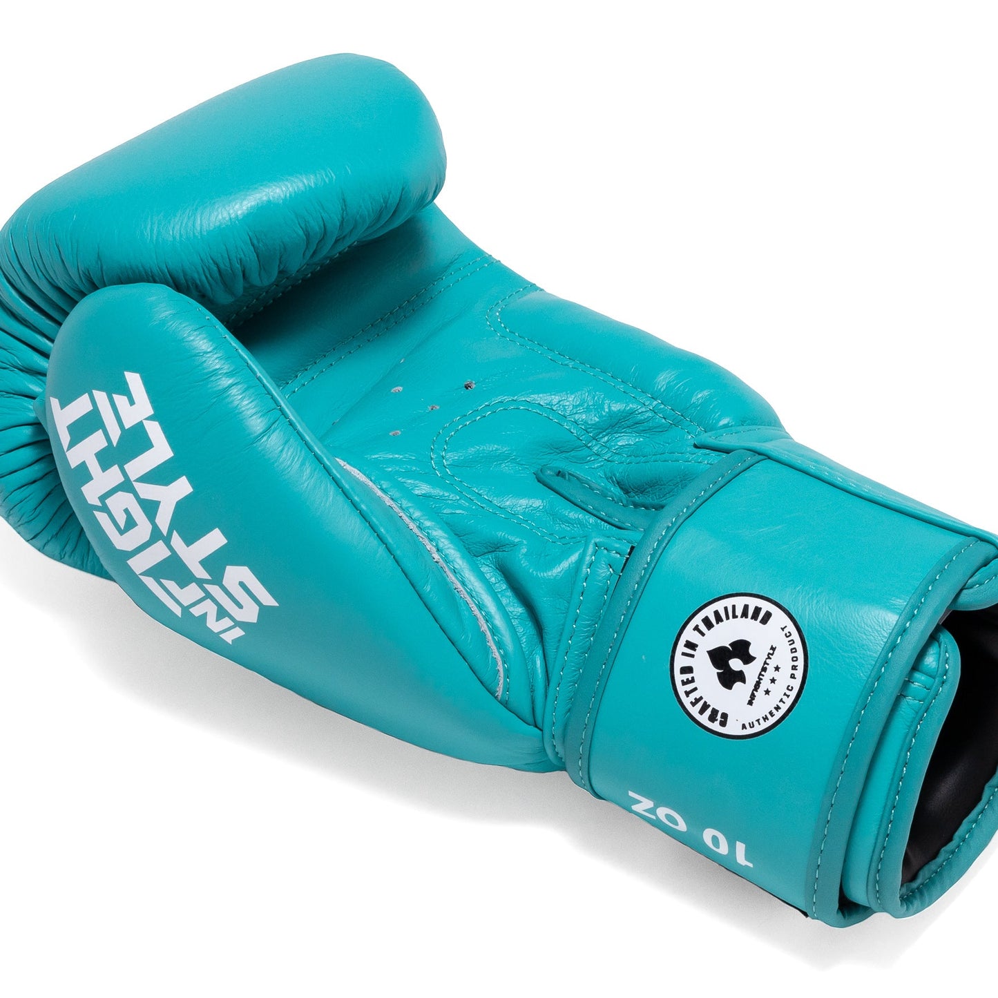 INFIGHTSTYLE GLOVES LEATHER HOOK-AND-LOOP CLASSIC MUAY THAI BOXING PRO NEW LOGO