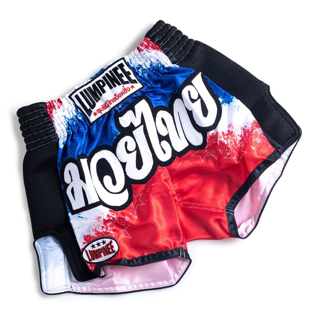 LUMPINEE SHORTS RETRO MUAY THAI BOXING LUM-RETRO FLAG