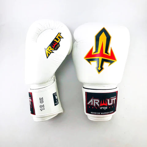 ARWUT GLOVES BG1 HOOK-AND-LOOP BOXING GLOVES LEATHER