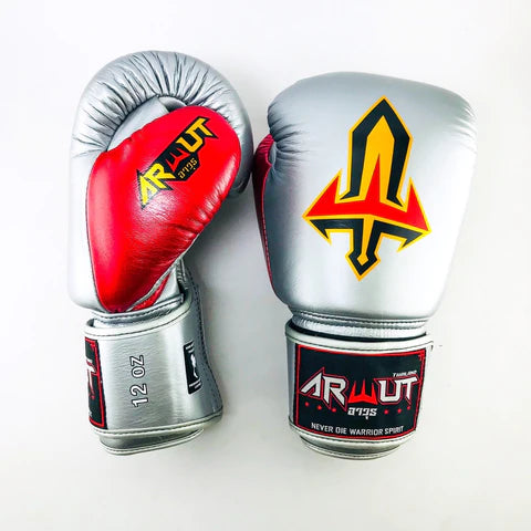 ARWUT GLOVES BG1 HOOK-AND-LOOP BOXING GLOVES LEATHER