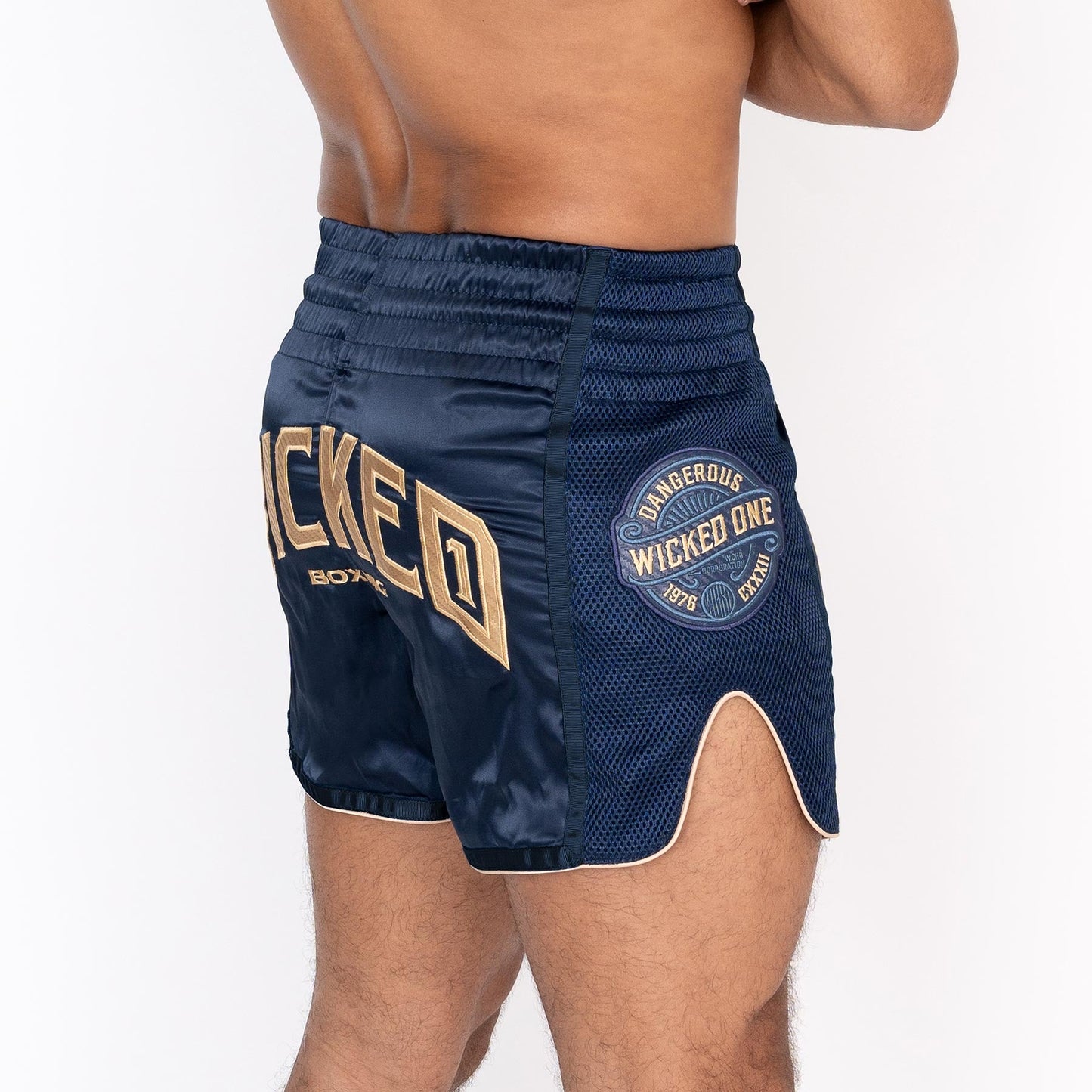 WICKED1X MUAY THAI SHORT BLOCK