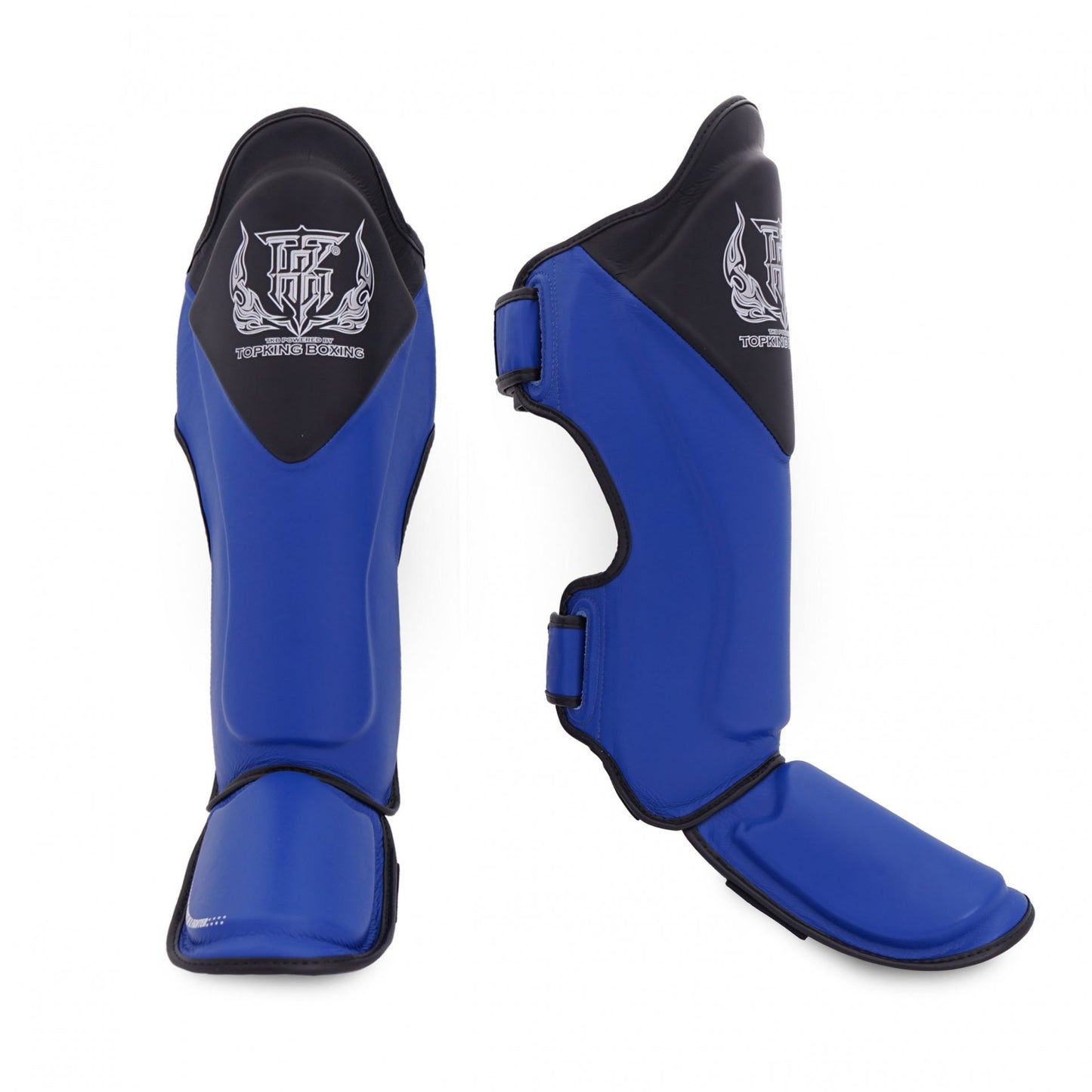 TKB SHIN PROTECTION BLEND-01 LEATHER HOOK-AND-LOOP